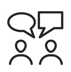 Team communication vector illustration icon image