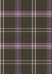 Seamless Brown and Lavender Plaid Pattern Texture