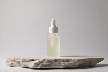 baby bottle with milk and pacifier