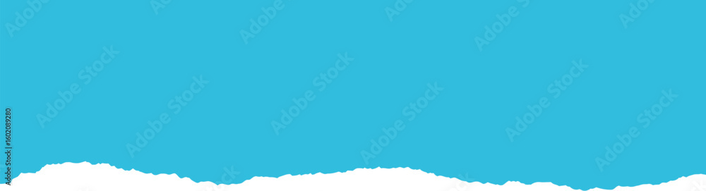 Poster blue torn paper edge vector background texture template for graphic design and web design use