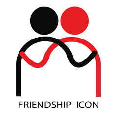 Friendship  icon, symbol Logo Design Template vector