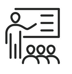 Team teaching illustration icon vector image