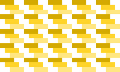 yellow stair step of block  square repeat pattern, replete image, design for fabric printing, patter print
