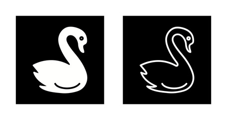 Swan Vector Icon