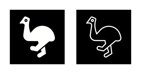 Cassowary Vector Icon