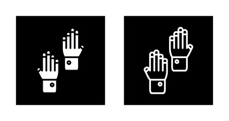 Fototapeta premium Safety Gloves Vector Icon