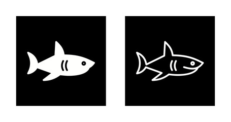 Naklejka premium Shark Vector Icon