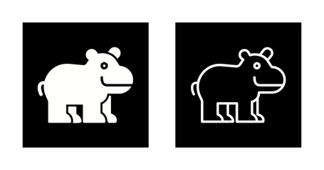 Hippo Vector Icon