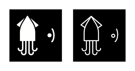 Obraz premium Cuttlefish Vector Icon