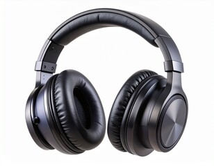 Headphones isolated on a white background for music and audio entertainment equipment