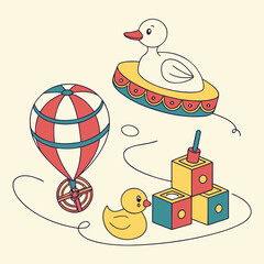 Children s toys illustration
