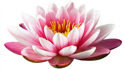 Obraz premium Pink Water Lily Close-up Macro Photography, Floral Composition, Serenity Concept, Water Lily, Lotus Flower Water Lily, Macro Photography
