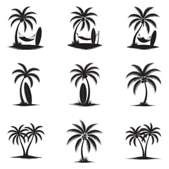 Elegant Black Tree Silhouette Vector on Clean White Background – Perfect for Eco Branding, Organic Packaging, T-Shirts, and Nature-Inspired Commercial Designs . Thank You .

