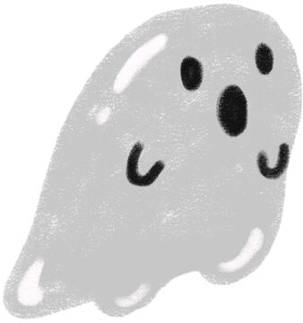 Naklejki Cute funny Halloween ghost