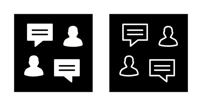 Testimonial Database Vector Icon