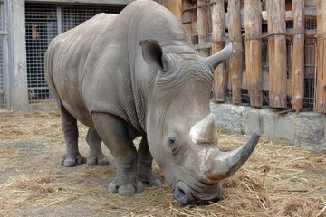 Zoo rhinoceros
