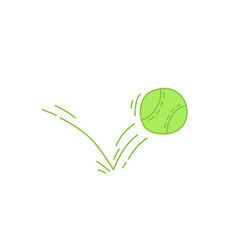tennis ball bounce vector illustration