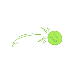 tennis ball bounce vector illustration