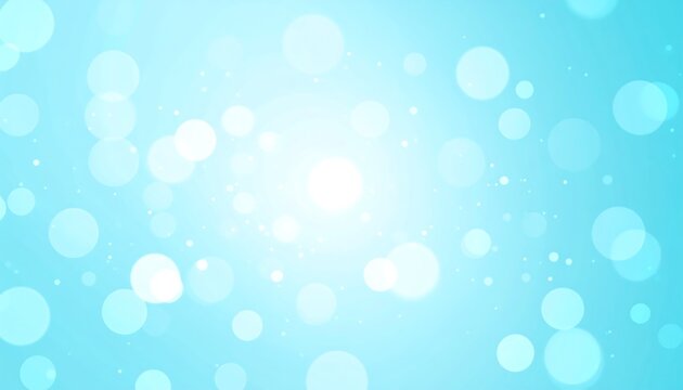 Light blue bokeh background