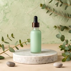 Aesthetic Mint Green Dropper Bottle