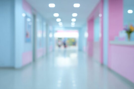 Blurred pastel hospital corridor, serene healing hues, nurturing sanctuary vibe, parallel universe of tranquility; Nurse Appreciation Week essence
