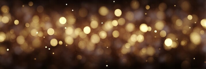 Golden bokeh lights twinkle like celestial whispers, ideal for Diwali luminescence or festive Scandinavian Jul celebration ambiance