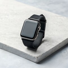 Modern Smartwatch with Black Strap