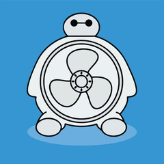 Simple and Clear Fan Icon_Expanded Line Icon Design