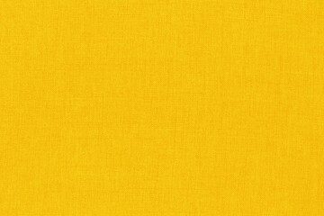 Yellow linen fabric cloth texture for background, natural textile pattern.