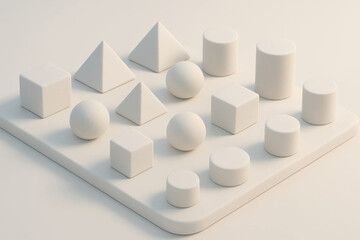 Pristine Geometric Shapes Collection Background