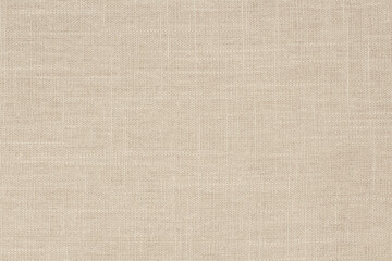 Brown linen fabric cloth texture for background, natural textile pattern.