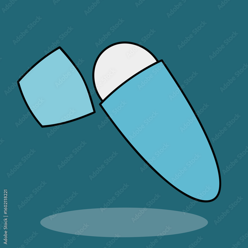 Poster simple and clear open deodorant icon_expanded flat icon design