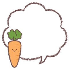 顔付きニンジンの吹き出し