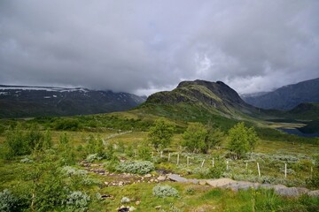 Fototapeta premium mountain landscape with clouds