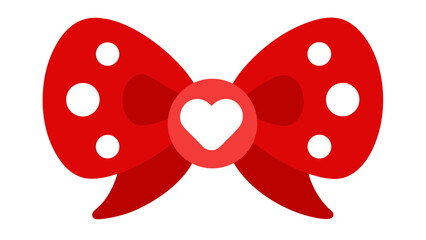 large cartoonish red bow decoration