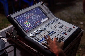 Electronic circuit control panel for concert sound systems