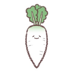 ダイコン-顔付き