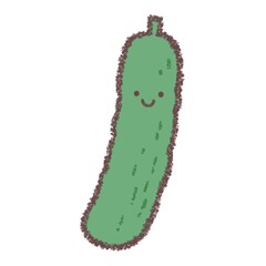キュウリ-顔付き