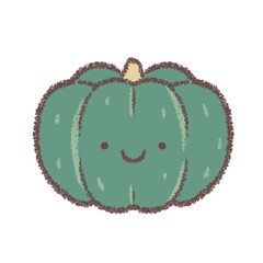 カボチャ-顔付き