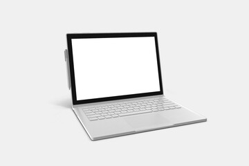 Laptop Tablet with Pen Mockup
