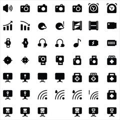 Simple and Clear Random Icon Compound Path Solid Icon Design #1