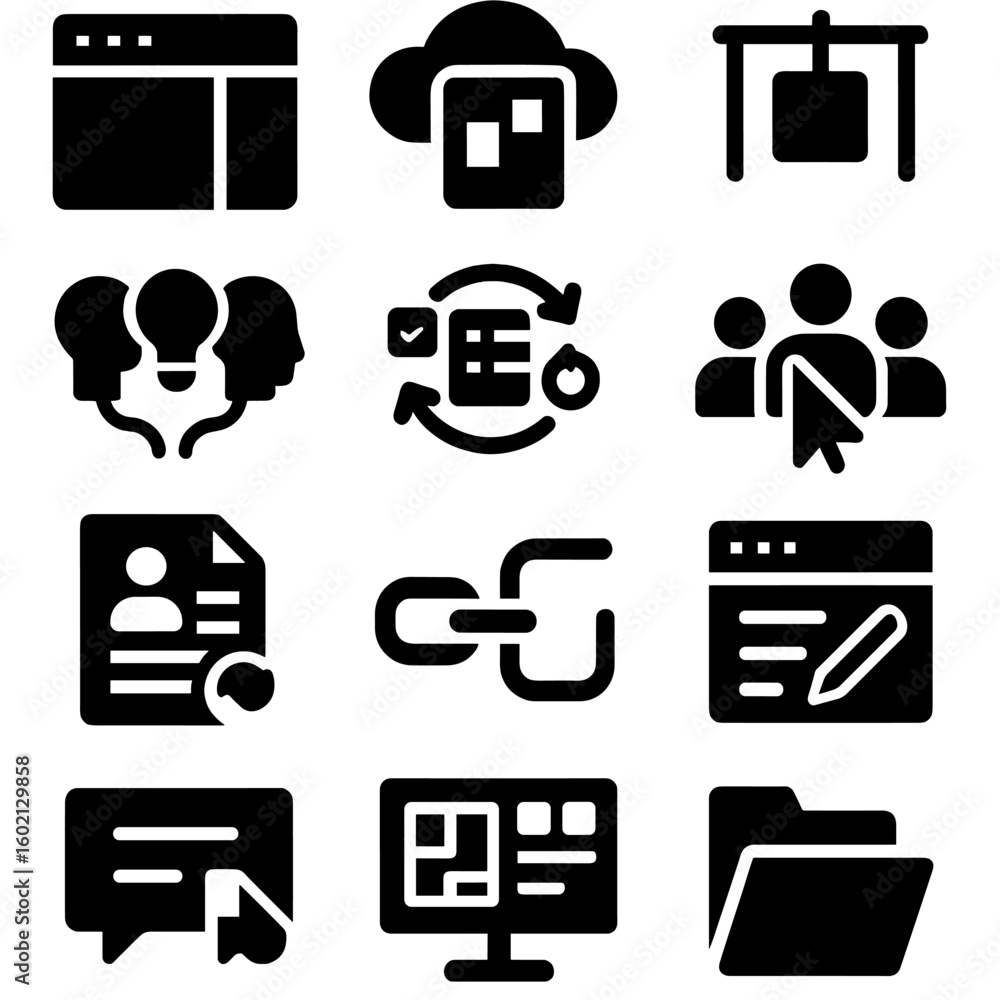 Poster icon icons cursor cyrillic labels collaboration comment collaborative no virtual spaced sync