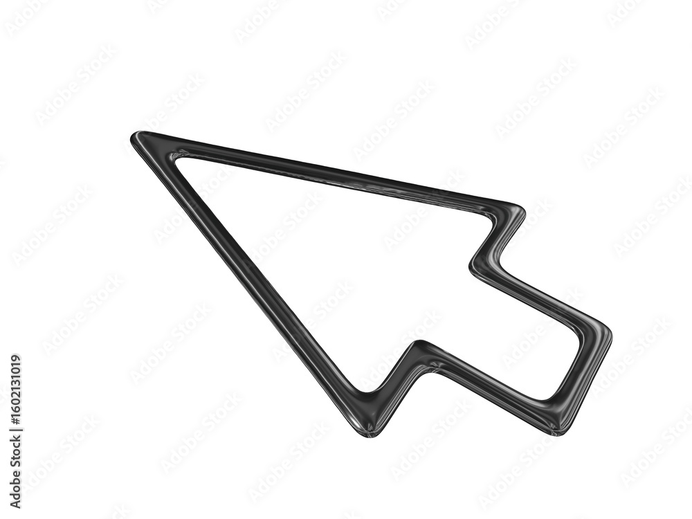 Poster y2k chrome arrow – retro futuristic element png. high-resolution chrome y2k-inspired shape in png fo