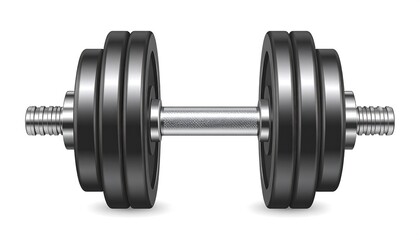 Naklejka premium Realistic dumbbell illustration
