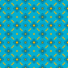 Thai pattern, Blue and gold pattern, Geometric design, Southeast Asian pattern, Ornate blue and gold design, Luxury oriental pattern, Fabric print traditional