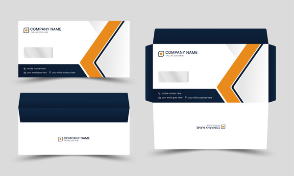 Creative modern envelope template design