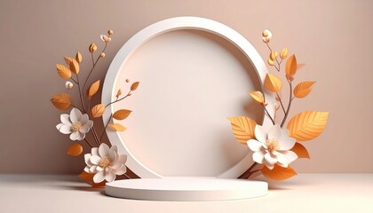 Showcasing elegant floral decor in minimalist studio still life arrangement soft lighting artistic perspective