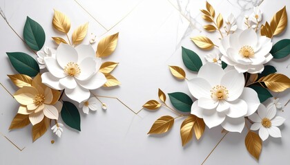 Elegant floral arrangement display art studio digital artwork modern aesthetic close-up view nature-inspired design for home decor