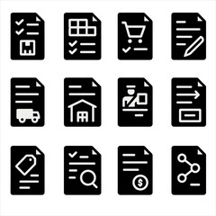 Order inspection icon supply vector inventory product icons delivery customs chain