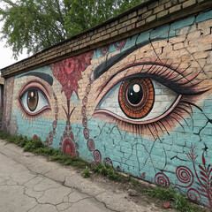 graffiti on the wall